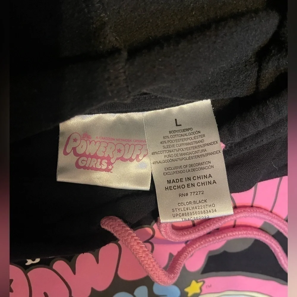 Powerpuff juniors hoodie sweater. size large‎